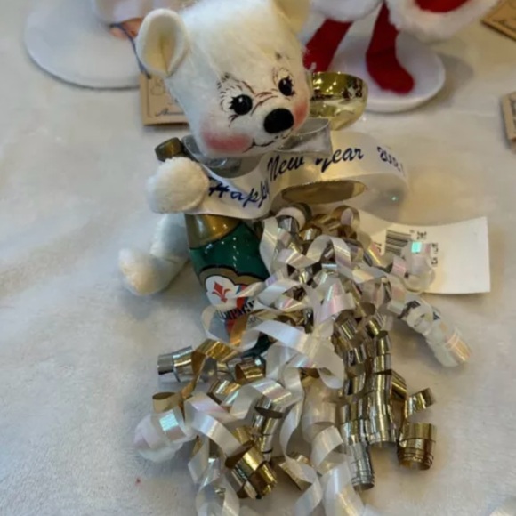 Lot (10) Vintage 90’s-2000 Annalee Christmas Dolls Santa Angel Reindeer - Picture 10 of 11